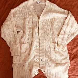 Chunky sweater cardigan